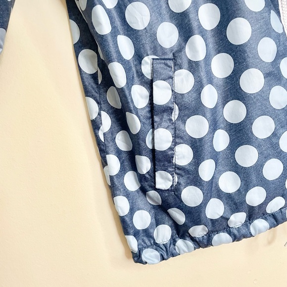 Adidas Originals Tokyo Windbreaker Blue Polka Dot Full Zip Jacket Women’s Medium - Picture 6 of 13